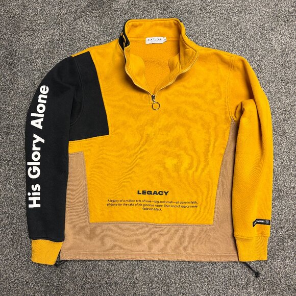 Native Supply HGA Legacy Yellow Pullover Jacket, Size XL - Picture 1 of 7